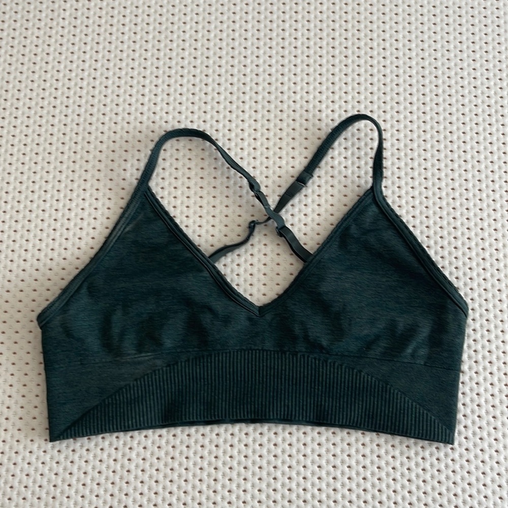 Lululemon Sports Bra size Small; Forest Green